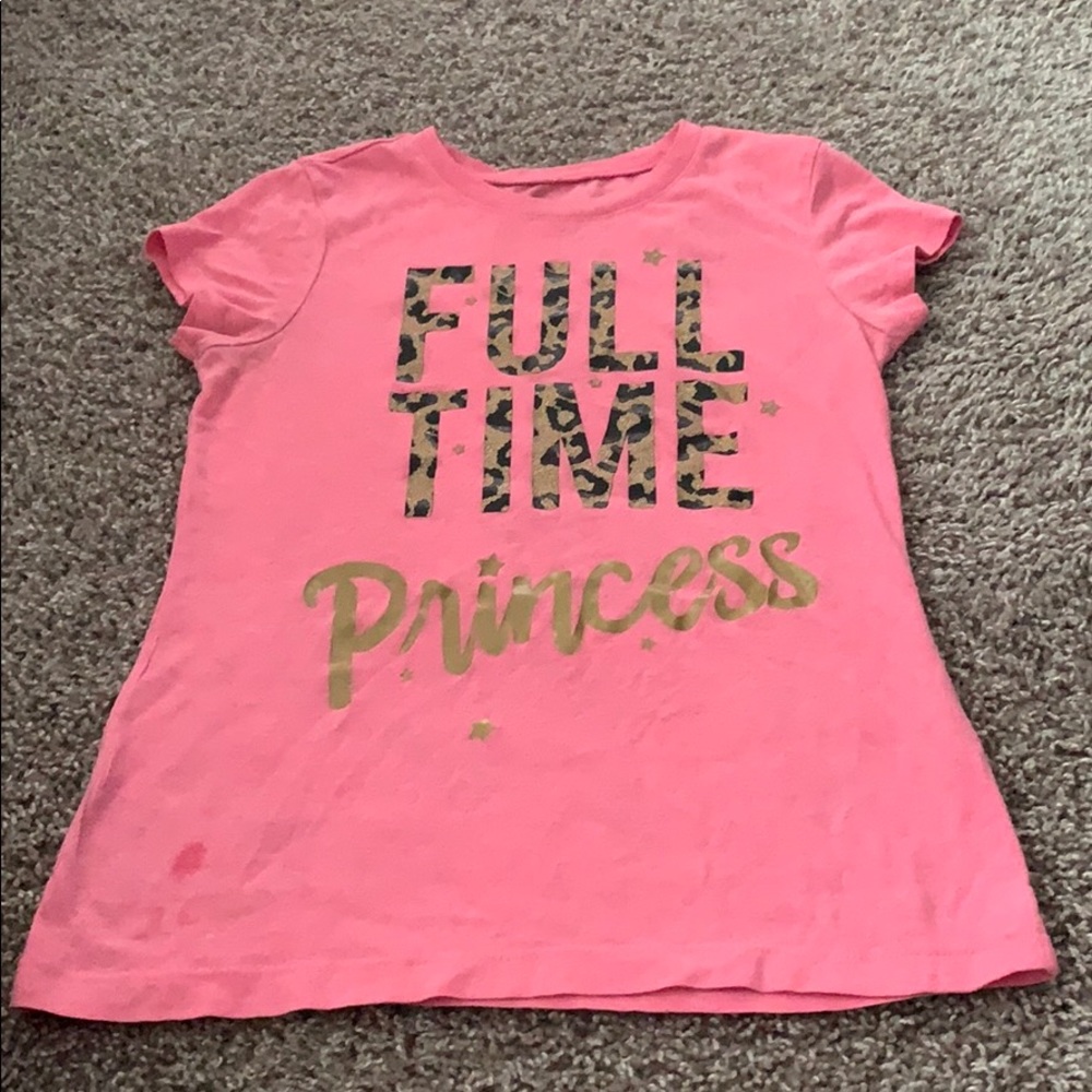 Girls pink cheetah print shirt children’s place